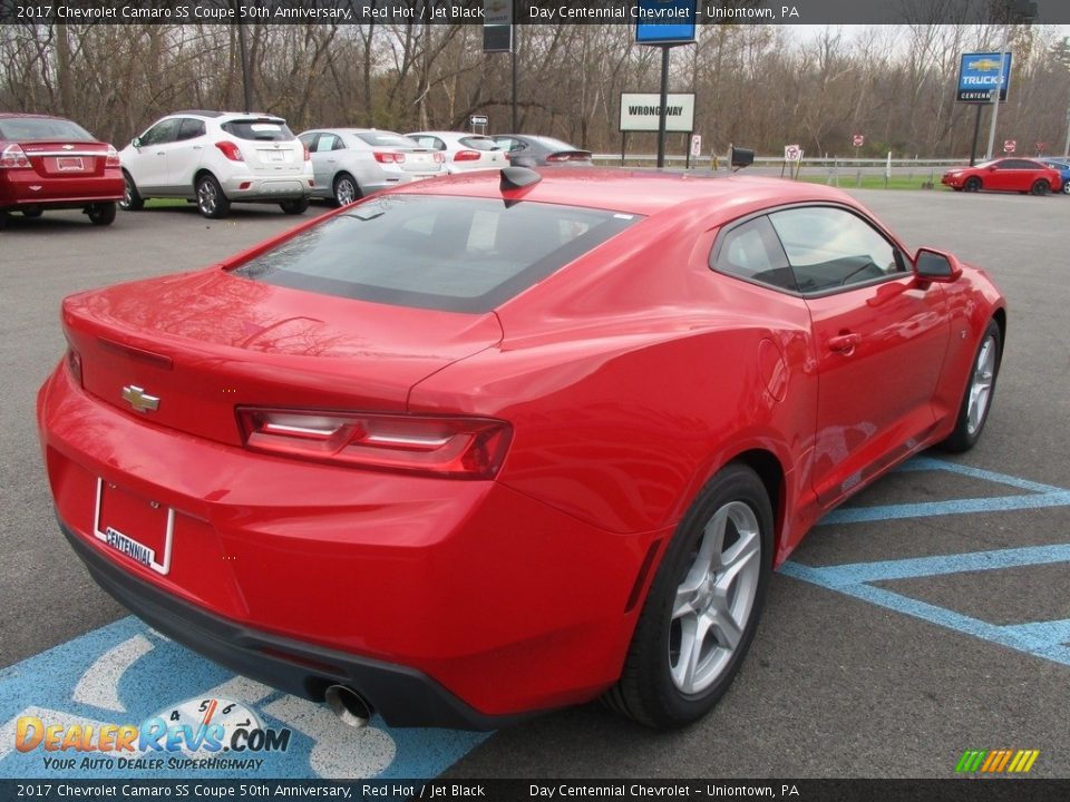 2017 Chevrolet Camaro SS Coupe 50th Anniversary Red Hot / Jet Black Photo #6