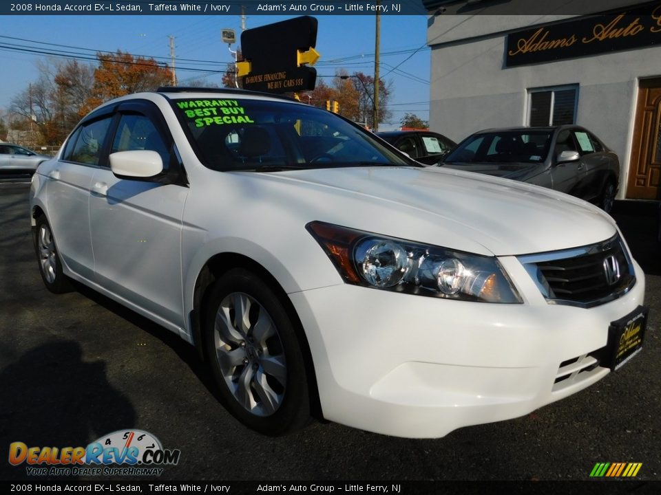 2008 Honda Accord EX-L Sedan Taffeta White / Ivory Photo #3