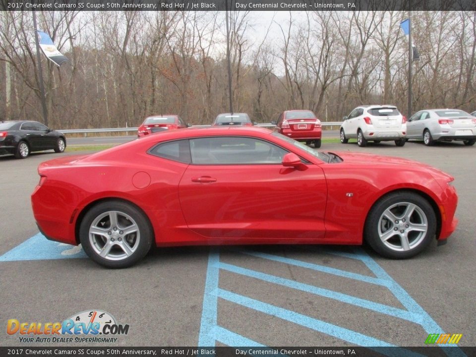 2017 Chevrolet Camaro SS Coupe 50th Anniversary Red Hot / Jet Black Photo #7