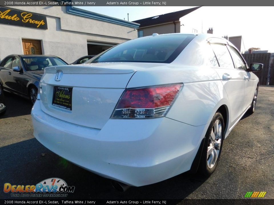 2008 Honda Accord EX-L Sedan Taffeta White / Ivory Photo #5