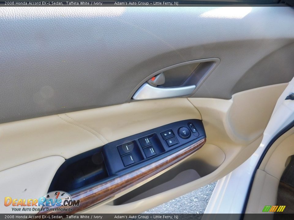 2008 Honda Accord EX-L Sedan Taffeta White / Ivory Photo #9