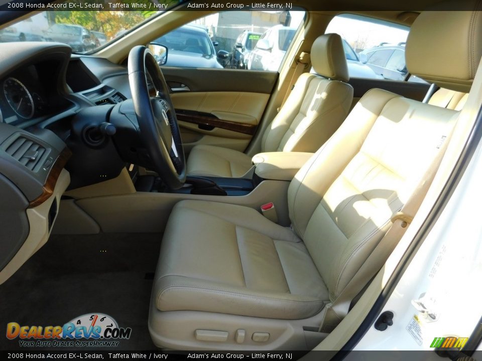 2008 Honda Accord EX-L Sedan Taffeta White / Ivory Photo #10