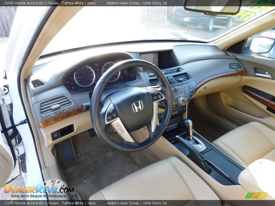 2008 Honda Accord EX-L Sedan Taffeta White / Ivory Photo #11