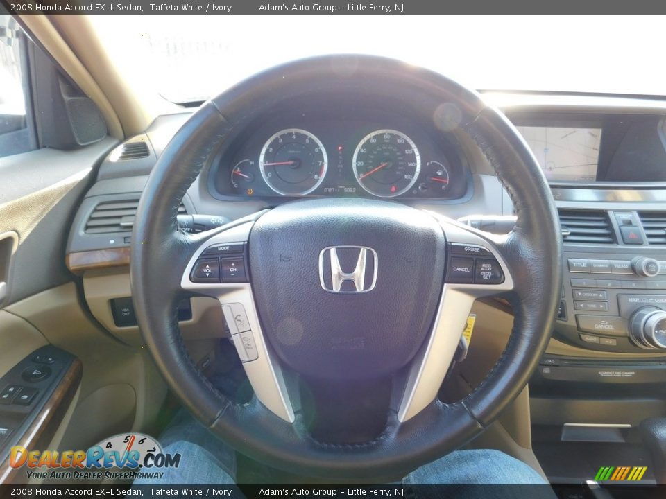 2008 Honda Accord EX-L Sedan Taffeta White / Ivory Photo #13