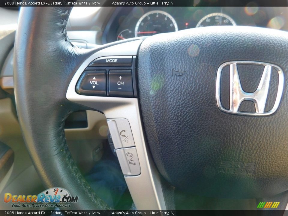 2008 Honda Accord EX-L Sedan Taffeta White / Ivory Photo #14