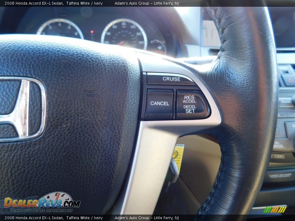 2008 Honda Accord EX-L Sedan Taffeta White / Ivory Photo #15