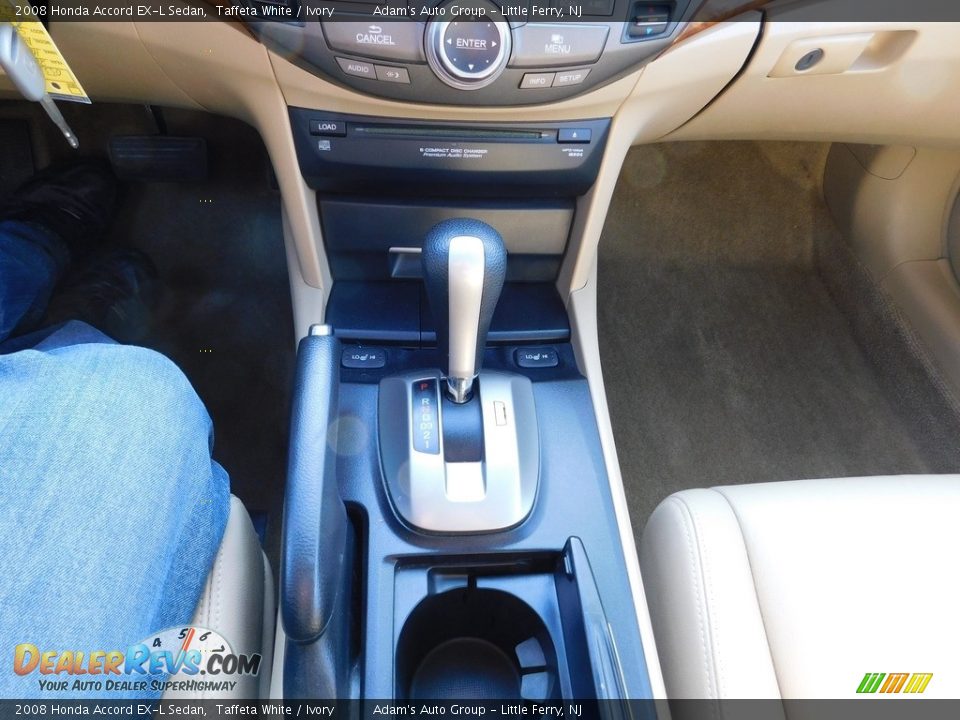 2008 Honda Accord EX-L Sedan Taffeta White / Ivory Photo #19