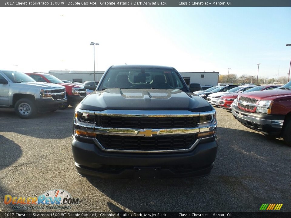 2017 Chevrolet Silverado 1500 WT Double Cab 4x4 Graphite Metallic / Dark Ash/Jet Black Photo #2