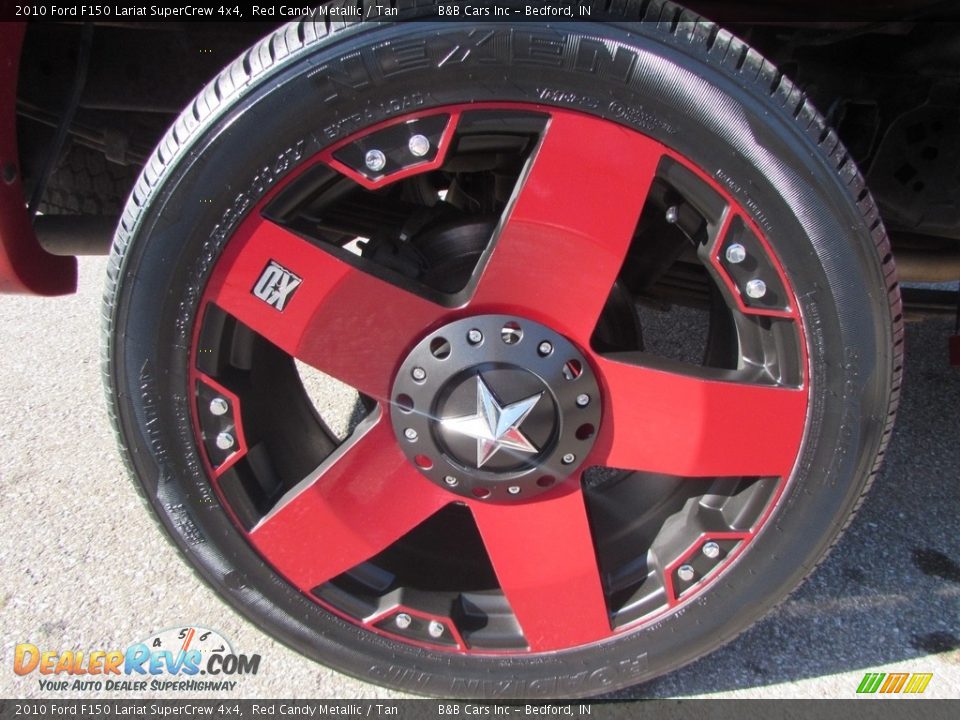 2010 Ford F150 Lariat SuperCrew 4x4 Red Candy Metallic / Tan Photo #9