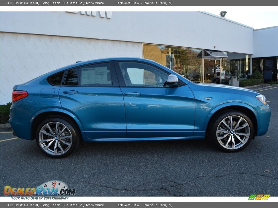 Long Beach Blue Metallic 2016 BMW X4 M40i Photo #2