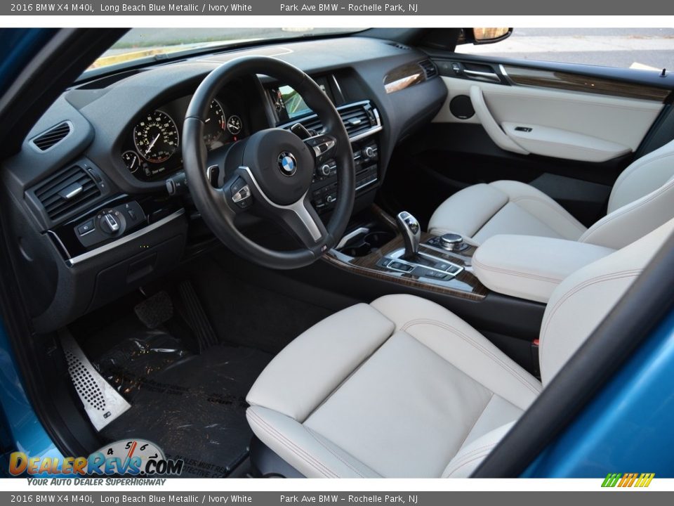 Ivory White Interior - 2016 BMW X4 M40i Photo #10