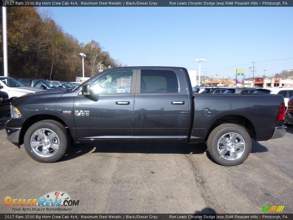 Maximum Steel Metallic 2017 Ram 1500 Big Horn Crew Cab 4x4 Photo #2