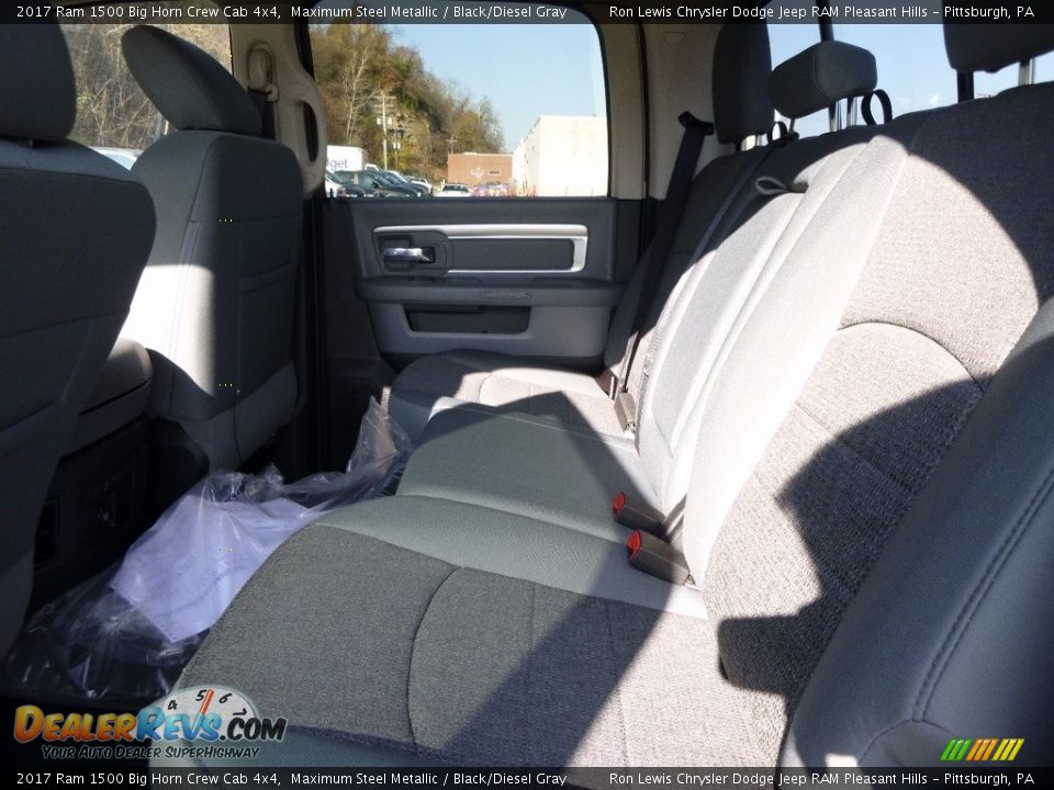 2017 Ram 1500 Big Horn Crew Cab 4x4 Maximum Steel Metallic / Black/Diesel Gray Photo #12