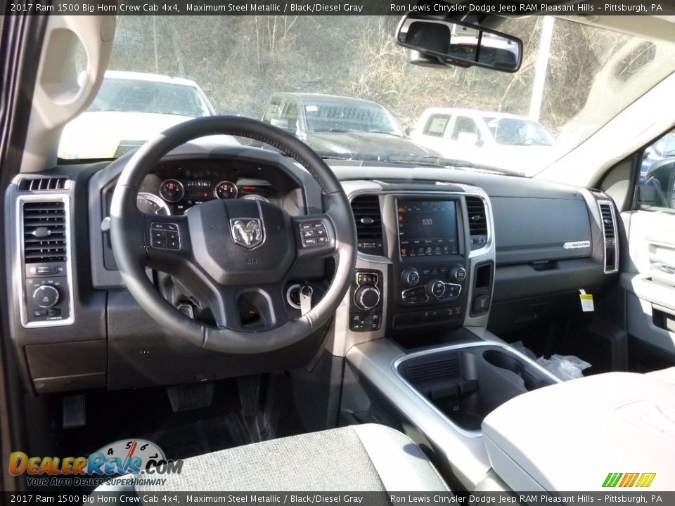 Dashboard of 2017 Ram 1500 Big Horn Crew Cab 4x4 Photo #14