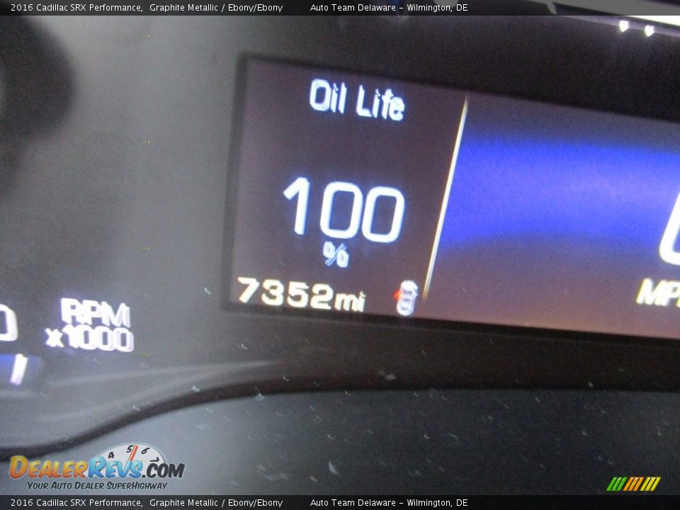 2016 Cadillac SRX Performance Graphite Metallic / Ebony/Ebony Photo #15