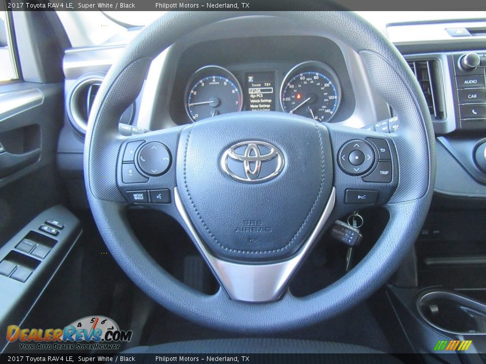2017 Toyota RAV4 LE Super White / Black Photo #28