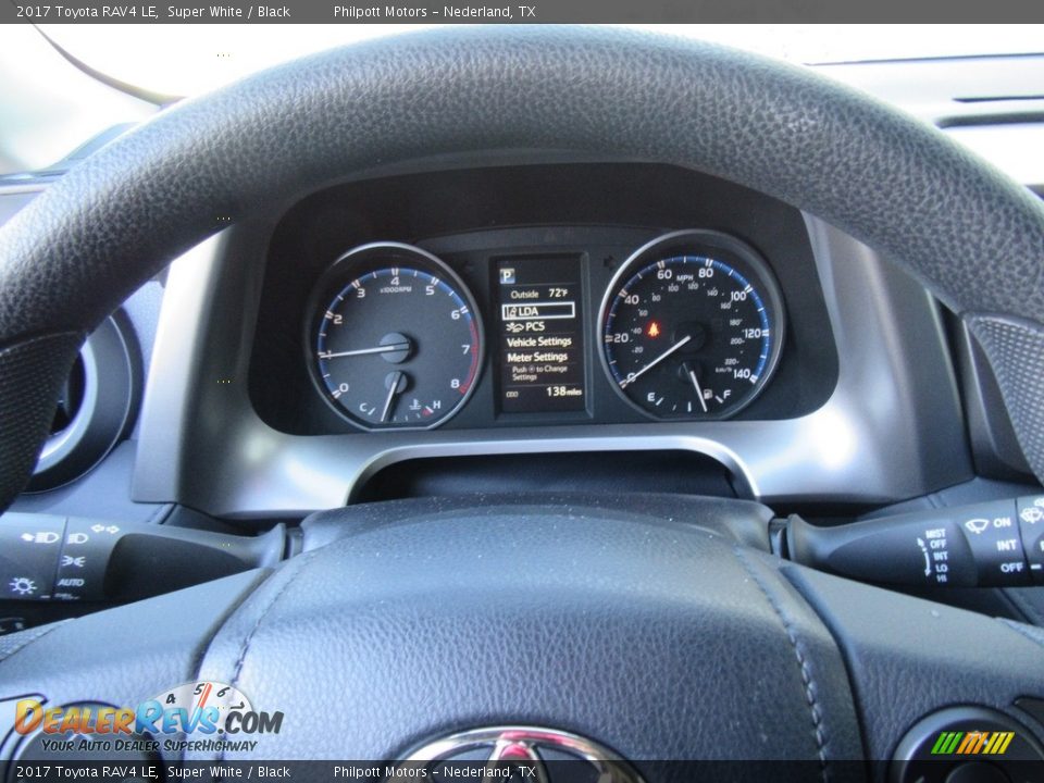 2017 Toyota RAV4 LE Super White / Black Photo #29