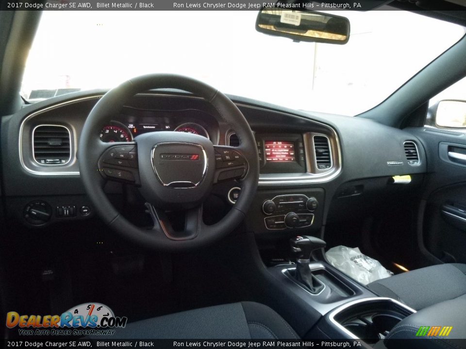 Black Interior - 2017 Dodge Charger SE AWD Photo #13