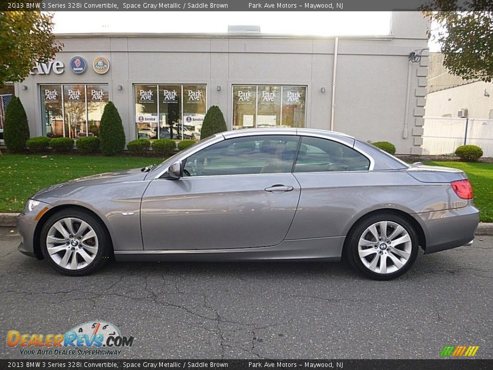 2013 BMW 3 Series 328i Convertible Space Gray Metallic / Saddle Brown Photo #2