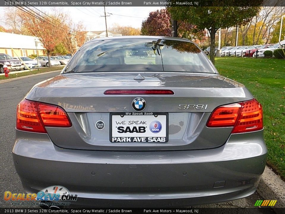 2013 BMW 3 Series 328i Convertible Space Gray Metallic / Saddle Brown Photo #4