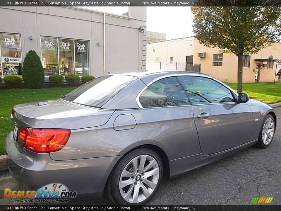 2013 BMW 3 Series 328i Convertible Space Gray Metallic / Saddle Brown Photo #5