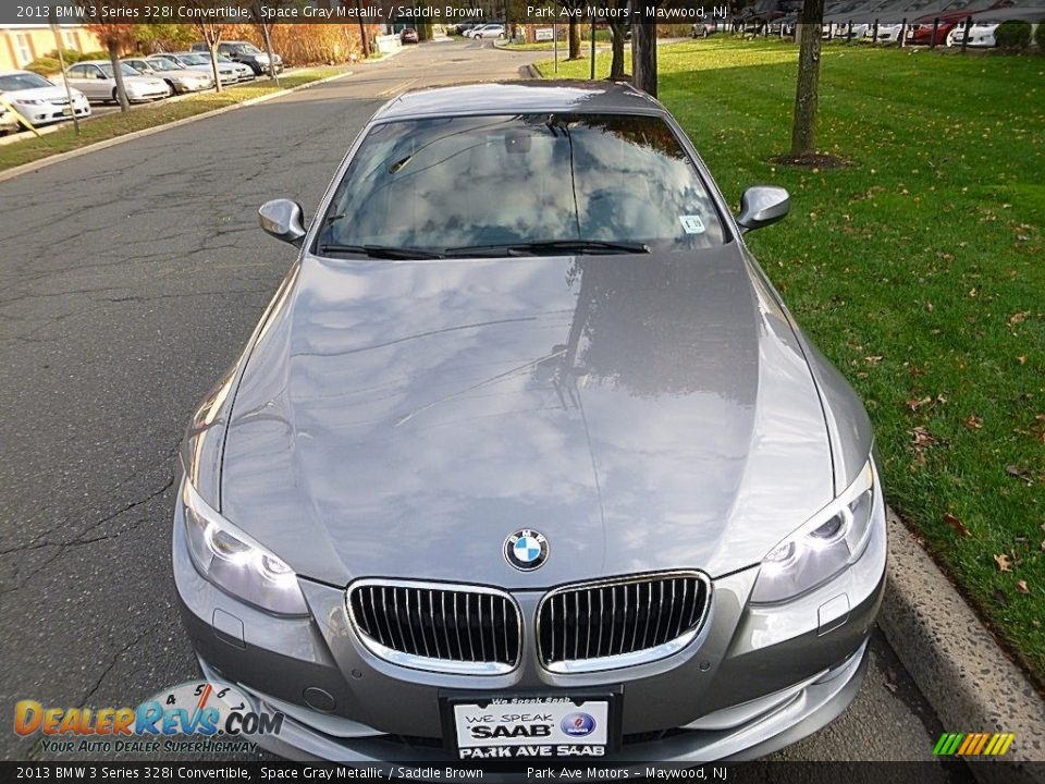 2013 BMW 3 Series 328i Convertible Space Gray Metallic / Saddle Brown Photo #8