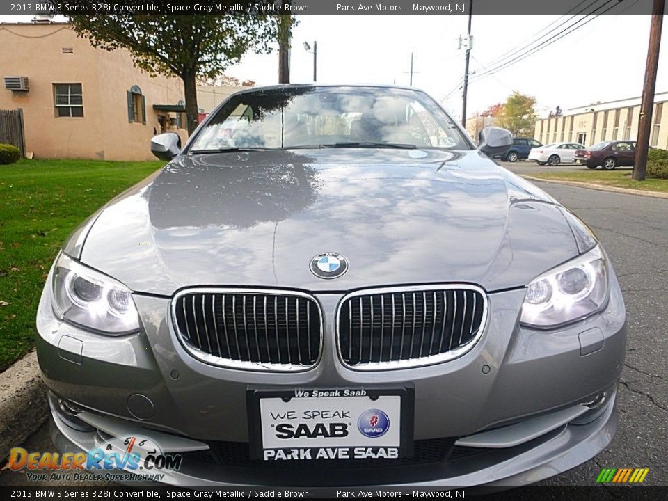 2013 BMW 3 Series 328i Convertible Space Gray Metallic / Saddle Brown Photo #9