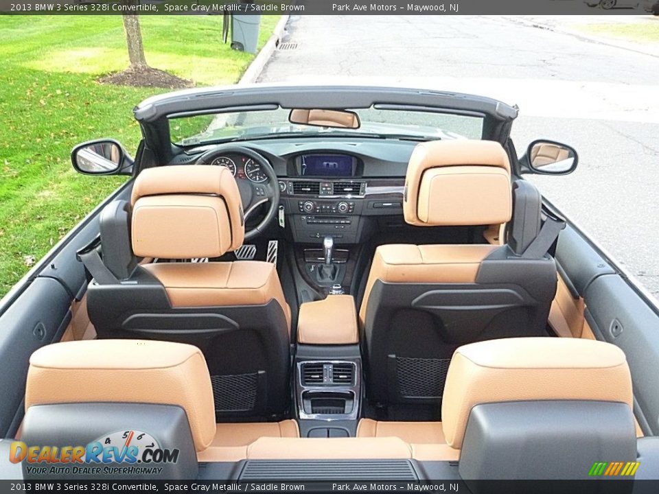 2013 BMW 3 Series 328i Convertible Space Gray Metallic / Saddle Brown Photo #12