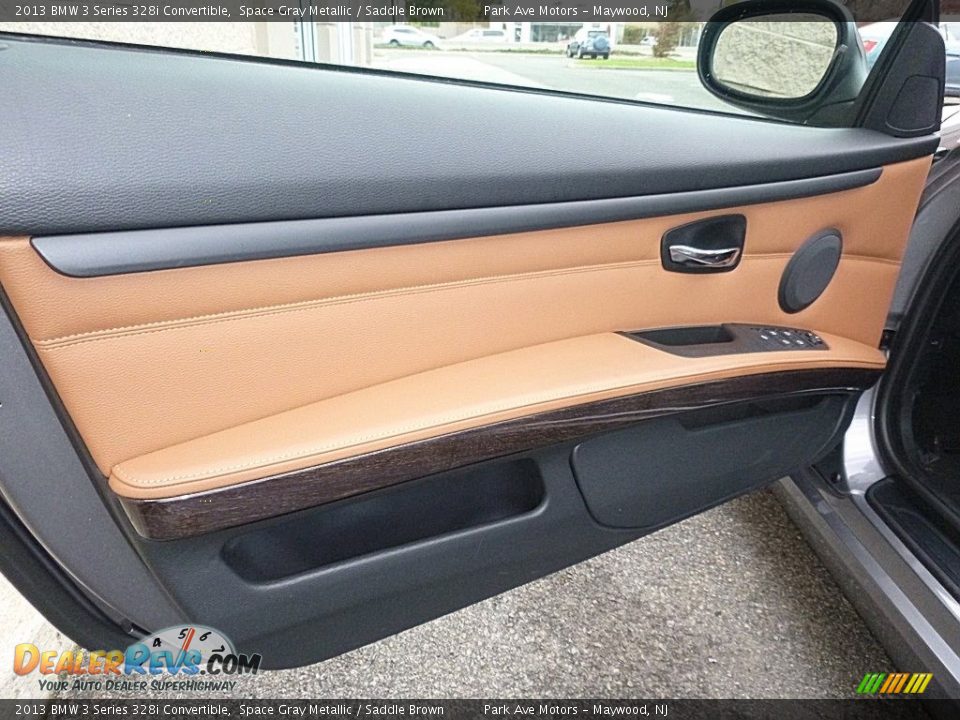 2013 BMW 3 Series 328i Convertible Space Gray Metallic / Saddle Brown Photo #15