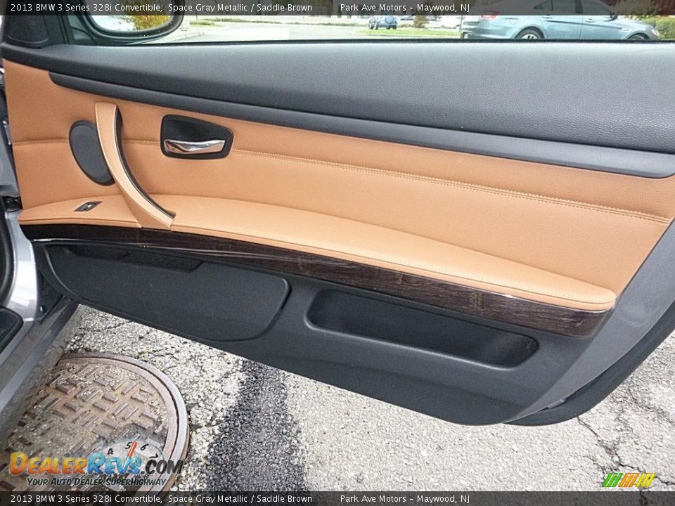 2013 BMW 3 Series 328i Convertible Space Gray Metallic / Saddle Brown Photo #19