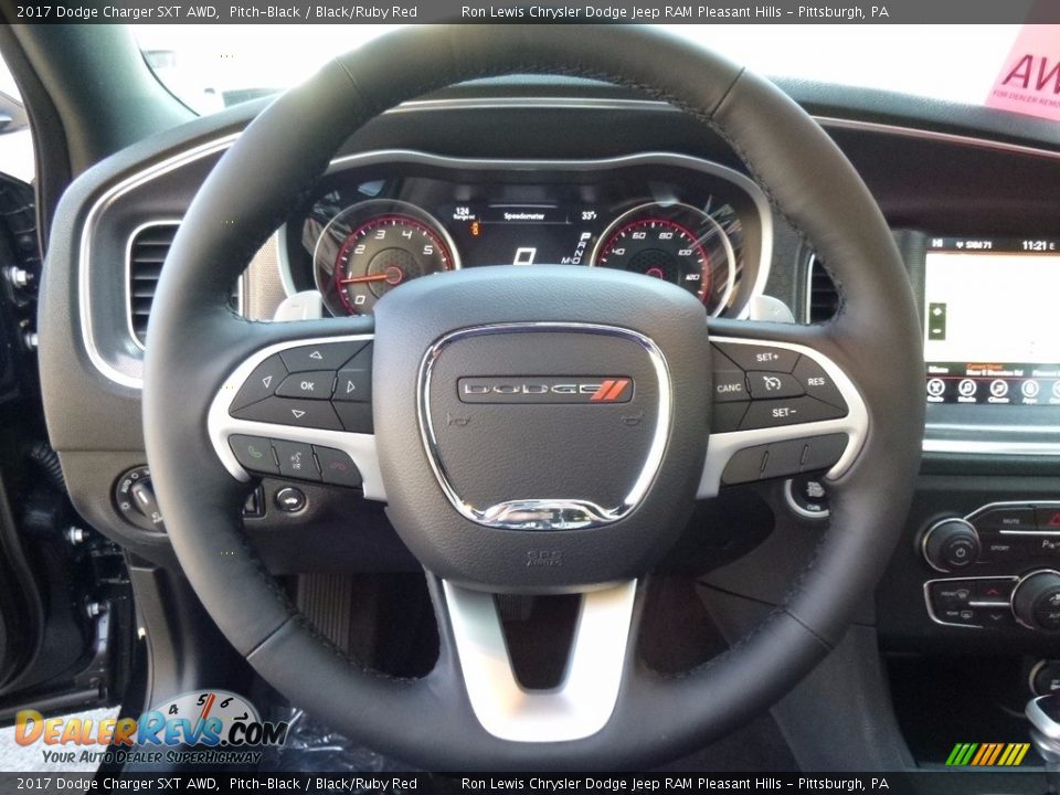 2017 Dodge Charger SXT AWD Steering Wheel Photo #17