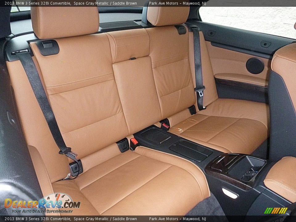 2013 BMW 3 Series 328i Convertible Space Gray Metallic / Saddle Brown Photo #22