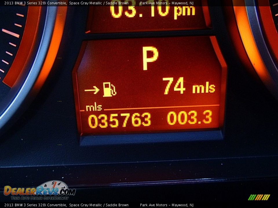 2013 BMW 3 Series 328i Convertible Space Gray Metallic / Saddle Brown Photo #26