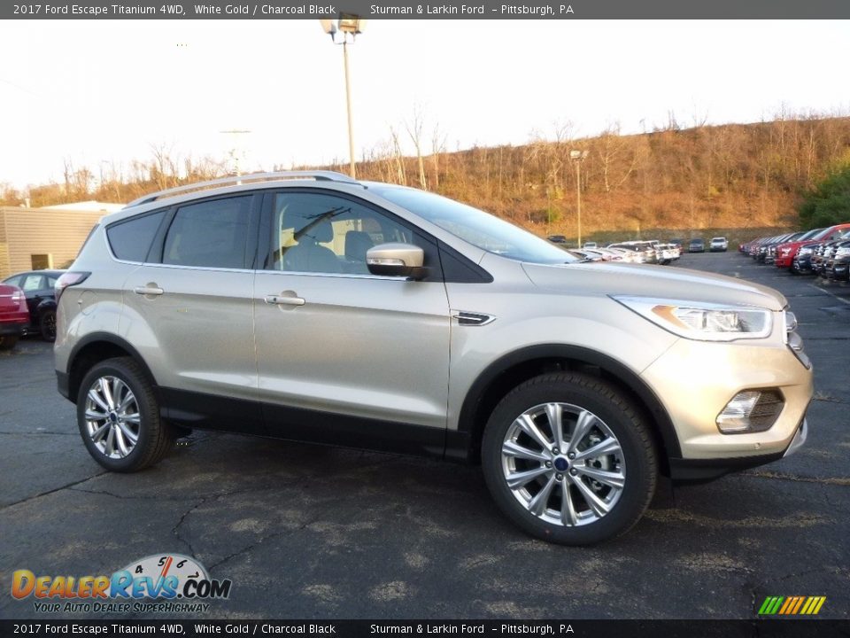 2017 Ford Escape Titanium 4WD White Gold / Charcoal Black Photo #1
