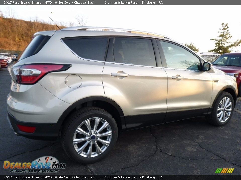 2017 Ford Escape Titanium 4WD White Gold / Charcoal Black Photo #2