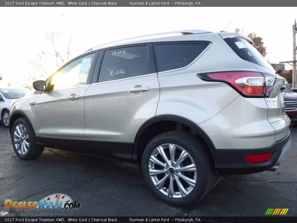 2017 Ford Escape Titanium 4WD White Gold / Charcoal Black Photo #4