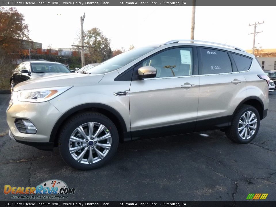 2017 Ford Escape Titanium 4WD White Gold / Charcoal Black Photo #5