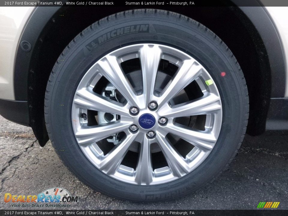 2017 Ford Escape Titanium 4WD White Gold / Charcoal Black Photo #6