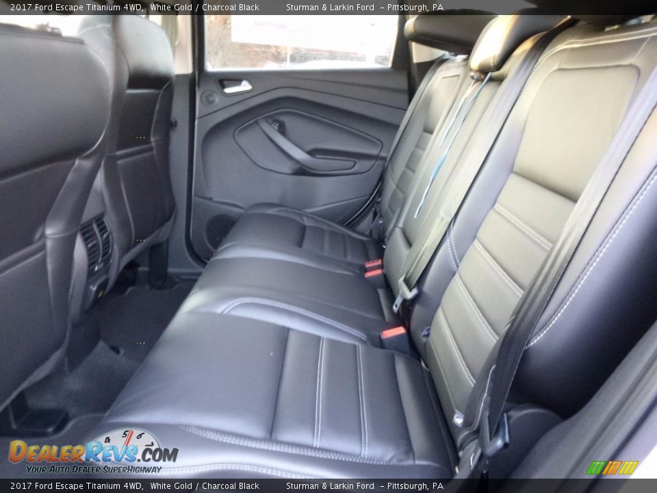 2017 Ford Escape Titanium 4WD White Gold / Charcoal Black Photo #8