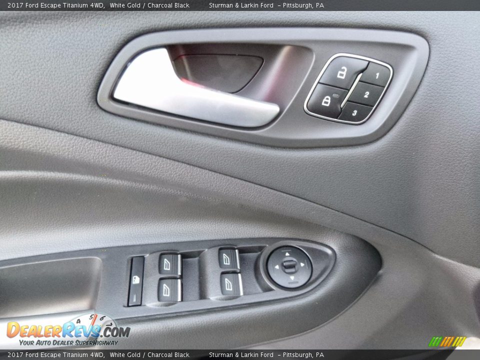 2017 Ford Escape Titanium 4WD White Gold / Charcoal Black Photo #10