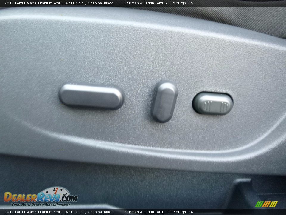 2017 Ford Escape Titanium 4WD White Gold / Charcoal Black Photo #13