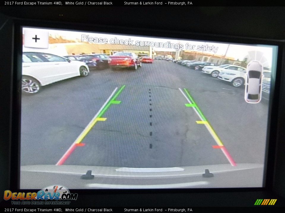 2017 Ford Escape Titanium 4WD White Gold / Charcoal Black Photo #14