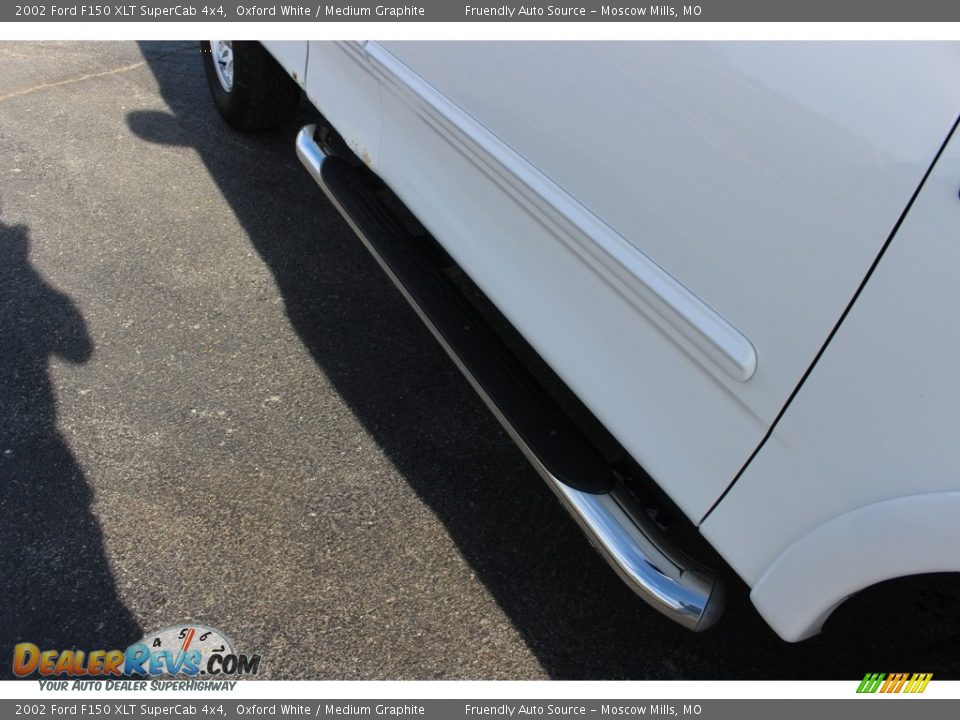 2002 Ford F150 XLT SuperCab 4x4 Oxford White / Medium Graphite Photo #23