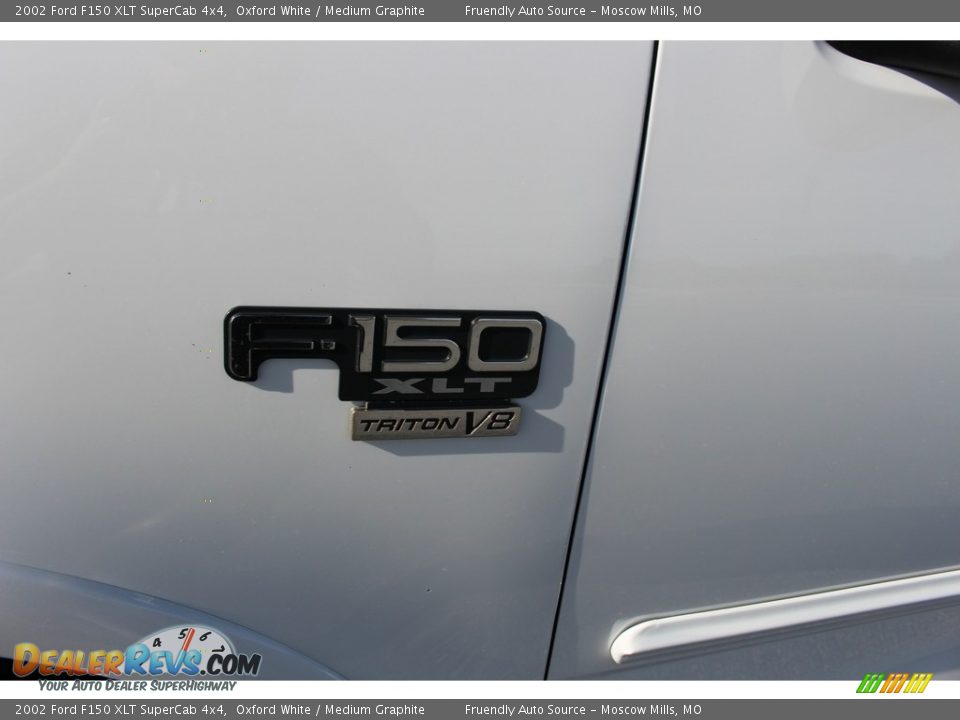 2002 Ford F150 XLT SuperCab 4x4 Oxford White / Medium Graphite Photo #32