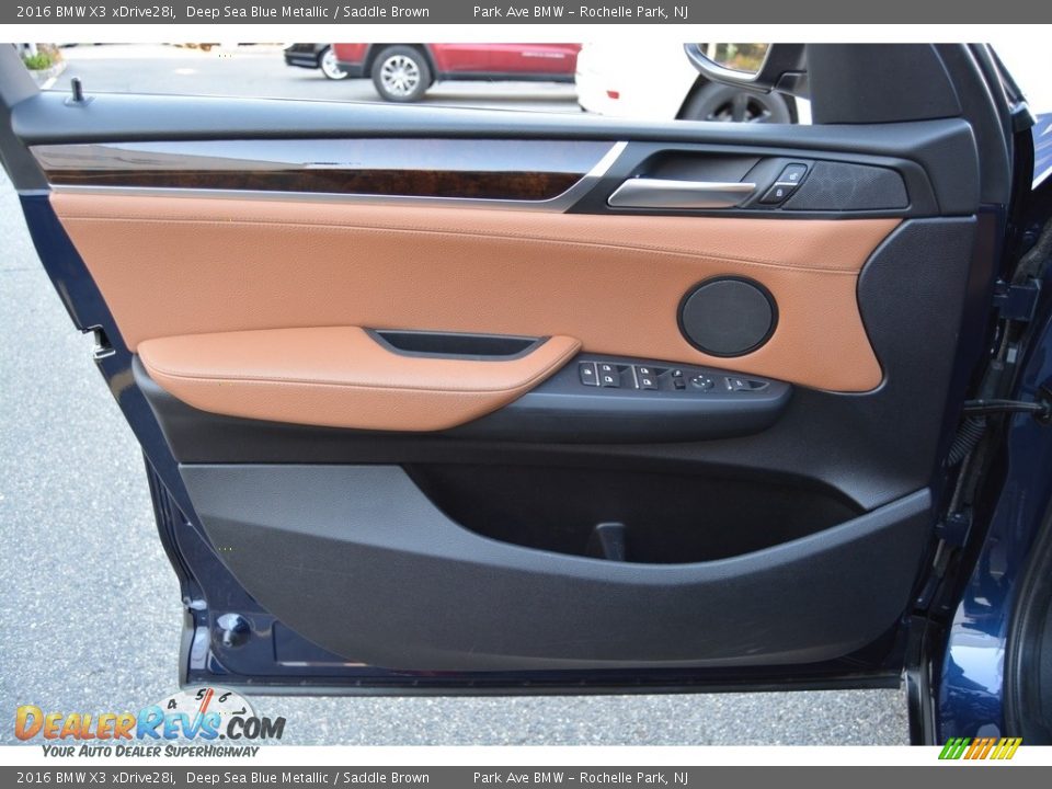 2016 BMW X3 xDrive28i Deep Sea Blue Metallic / Saddle Brown Photo #8