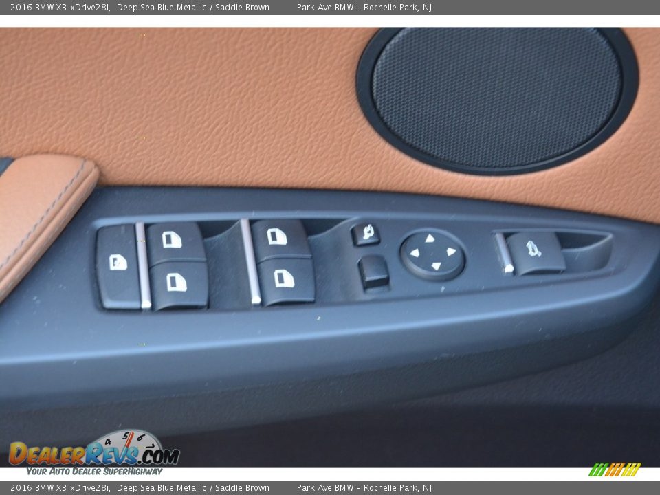 2016 BMW X3 xDrive28i Deep Sea Blue Metallic / Saddle Brown Photo #9