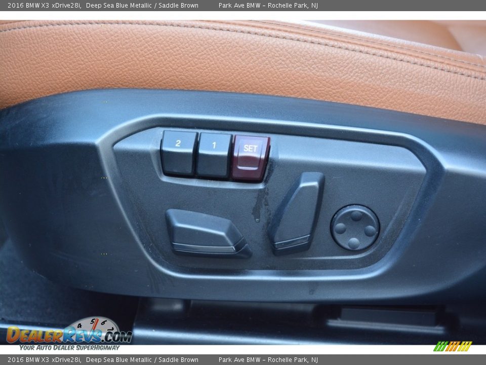 2016 BMW X3 xDrive28i Deep Sea Blue Metallic / Saddle Brown Photo #12