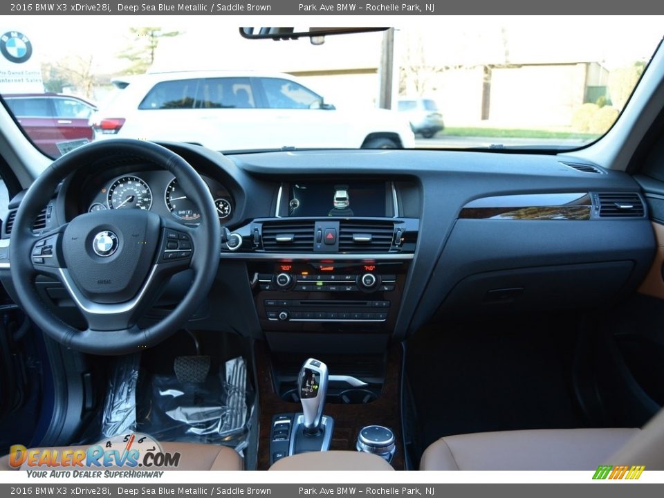 2016 BMW X3 xDrive28i Deep Sea Blue Metallic / Saddle Brown Photo #15