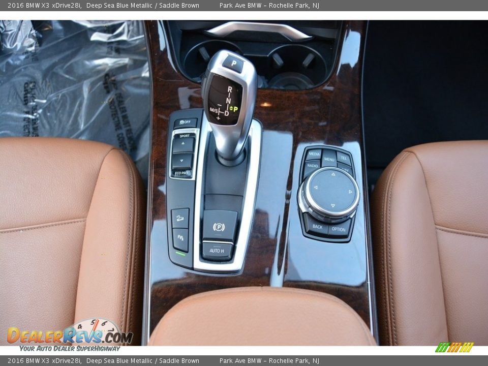 2016 BMW X3 xDrive28i Deep Sea Blue Metallic / Saddle Brown Photo #17