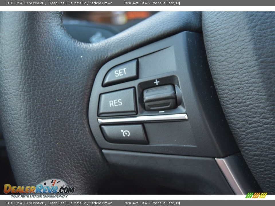 2016 BMW X3 xDrive28i Deep Sea Blue Metallic / Saddle Brown Photo #19